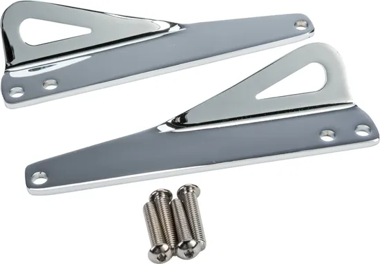 Harddrive Chrome Batwing Fairing Support Tie Down Brackets