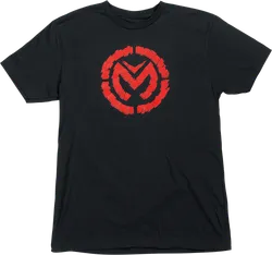 Moose Racing Adult Men Fractured T-Shirt M Black Red