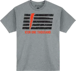 Icon Adult Men Invasion Stripe T Shirt XL Gray