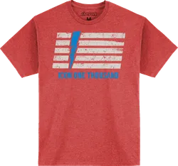 Icon Adult Men Invasion Stripe T Shirt L Red