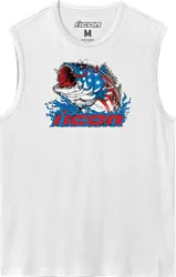 Icon Adult Men American Basstard Tank Top S White