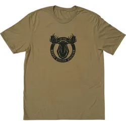 Moose Racing Adult Men MUD Badge T-Shirt M Brown
