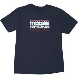 Moose Racing Adult Men All-American T-Shirt S Navy