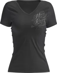 Moose Racing Adult Women Women's Flourish Script T-Shirt XL Black