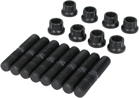 Feuling Black Rocker Arm Shaft Stud Nut Kit