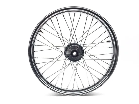Harddrive Chrome Single Disc 40 Spoke Front Wheel 21 X2.15 1in NG Hub 151-11431