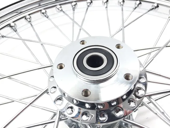 Harddrive Chrome Single Disc 40 Spoke Front Wheel 21 X2.15 1in NG Hub 151-11431