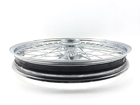 Harddrive Chrome Single Disc 40 Spoke Front Wheel 21 X2.15 1in NG Hub 151-11431