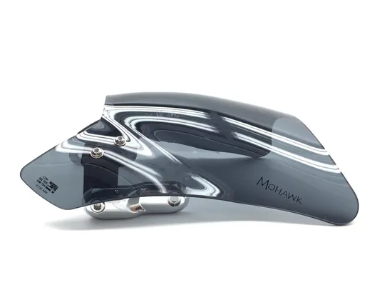 National Cycle Mohawk Windshield Windscreen Dark Tint Chrome 9.25in N2839-001