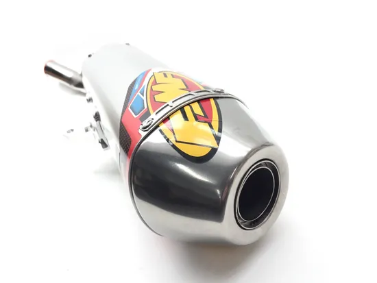 FMF Q4 HEX SS Slip On Muffler Exhaust w Spark Arrestor 044426