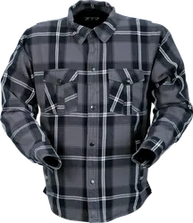 Z1R Adult Men Ashwood Flannel L Black Gray White