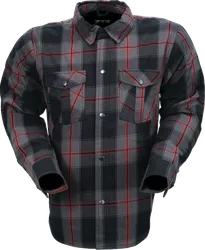 Z1R Adult Men Ashwood Flannel 5XL Black Gray Red