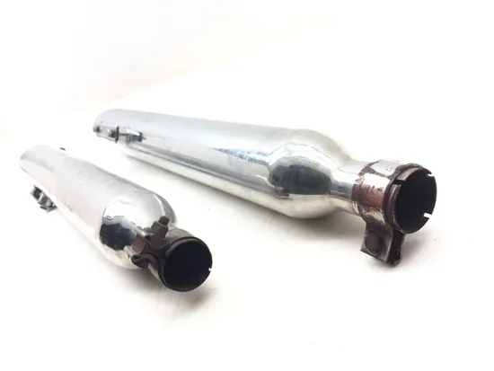 Trull Dual Full Exhaust Muffler Pipe System 2004 Harley Electra Glide EFI 3199 x 8