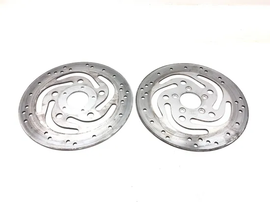 Left Right Front Brake Disc Rotors Set 2005 Harley Road King Classic EFI 3124