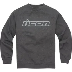 Icon Adult Men Slant Crewneck Sweatshirt M Gray