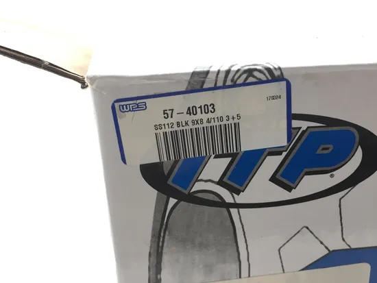 Matte Black 9x8 4/110 3+5 ITP SS112 Sport Aluminum Wheel 0928385536B