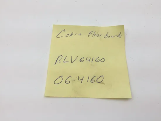 Cobra Chromed Steel Swept Front Driver Floorboard 06-4160