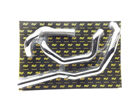 MF Pro Dual Exhaust Header Head Pipe Chrome 7210905