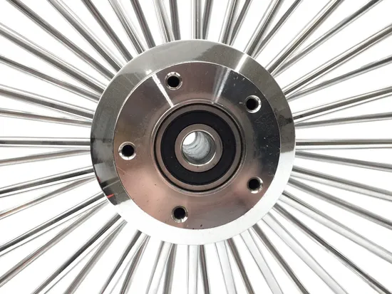 Harddrive Chrome Single Disc 48 Spoke Front Wheel 23 X3.5 051-14521