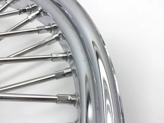 Harddrive Chrome Single Disc 48 Spoke Front Wheel 23 X3.5 051-14521