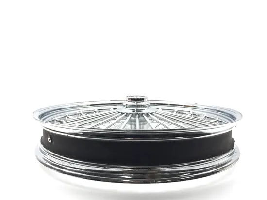 Harddrive Chrome Single Disc 48 Spoke Front Wheel 23 X3.5 051-14521