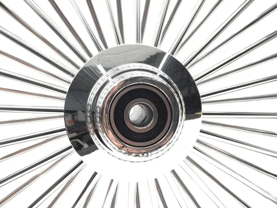 Harddrive Chrome Single Disc 48 Spoke Front Wheel 23 X3.5 051-14521