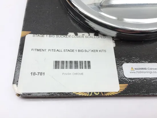 Arlen Ness Big Sucker Stage 1 Outer Cover Scalloped Chrome 18-781