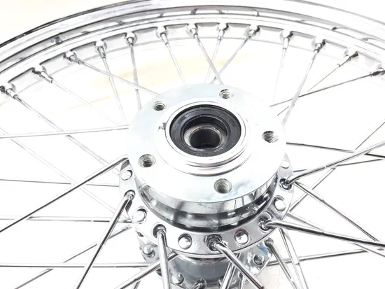 Harddrive Chrome Single Disc 40 Spoke Front Wheel 21 X2.15 051-11411