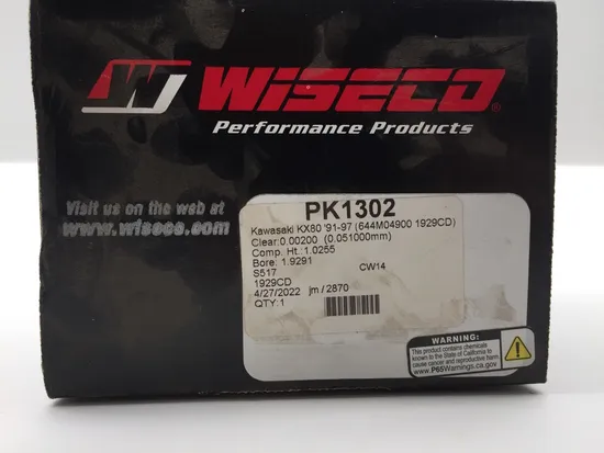 Wiseco Top End Pro Lite Rebuild Kit 49mm 1.00OB PK1302 91-97 KX80