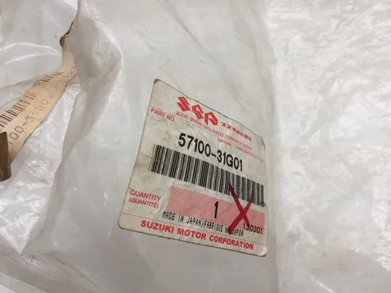 NOS Suzuki Thumb Throttle Assembly 57100-31G01 8