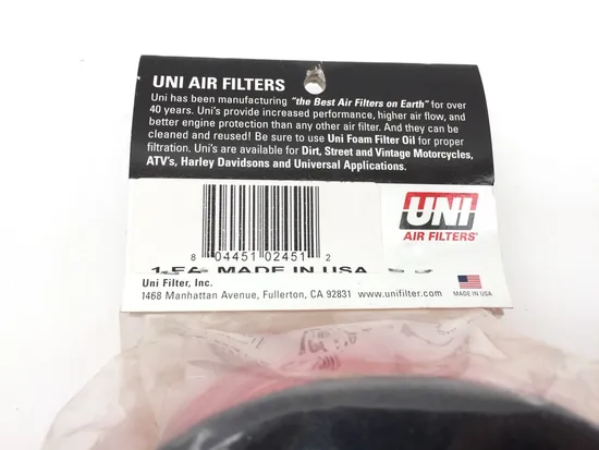 NOS UNI Air Filter NU-2451ST for 1985-1986 Suzuki Quadracer 250 2x4
