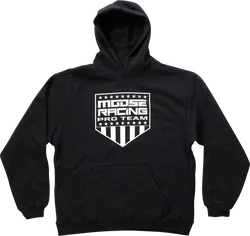 Moose Racing Youth Unisex Pro Team Hoodie L Black