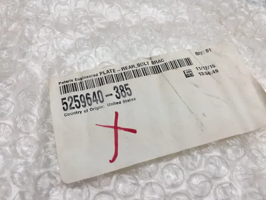 NOS Polaris Rear Radius Rod Support Plate 5259640-385