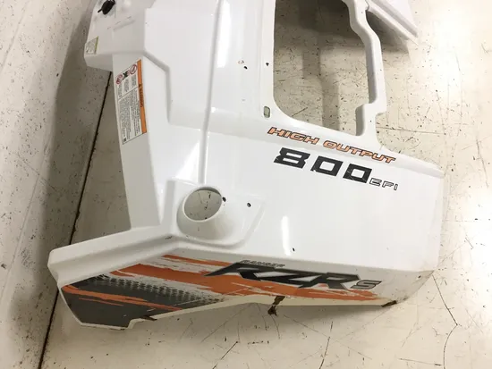White Orange Black Front Fender Fenders Plastic 2012 Polaris RZR S 800 EFI 3224