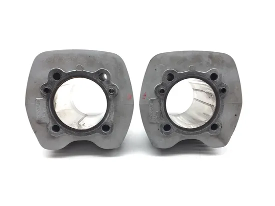 Front Rear Cylinder Jugs w Pistons 2002 Harley Dyna Super Glide FXD 3214