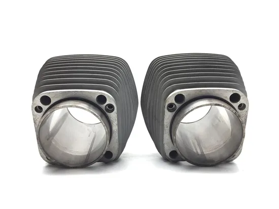 Front Rear Cylinder Jugs w Pistons 2002 Harley Dyna Super Glide FXD 3214