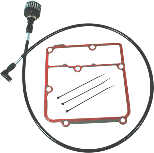 Feuling Black Oil Tank Vent Breather kit