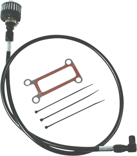 Feuling Black Oil Tank Vent Breather Kit