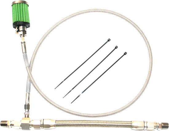 Feuling Stainless Steel Oil Tank Vent Breather kit