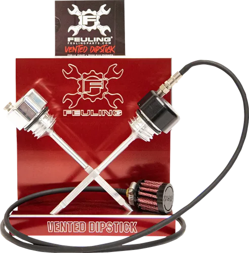 Feuling Polished Aluminum Vented Dipstick