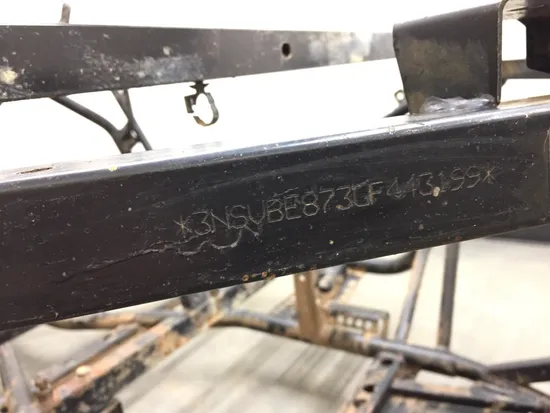 Frame Chassis 2016 Polaris RZR S 900 EPS 3257