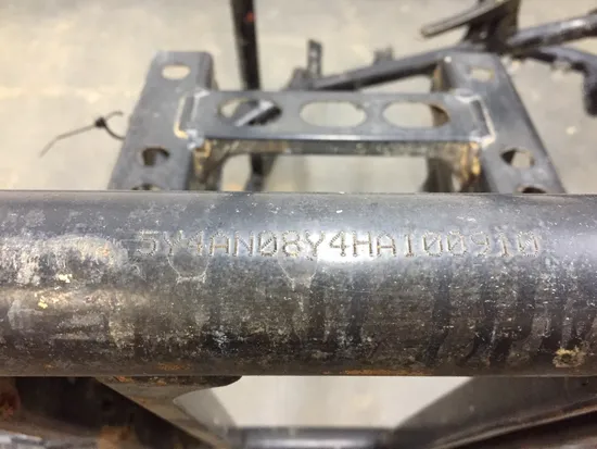 Frame Chassis 2017 Yamaha YXZ1000R 3267 x