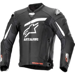 Alpinestars Adult Men GP Plus R v4 Rideknit Leather Jacket 46 Black White