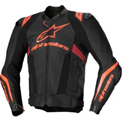 Alpinestars Adult Men Missile v3 Ignition Leather Jacket 40 Black Red