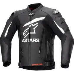 Alpinestars Adult Men GP Plus v4 Leather Jacket 42 Black White