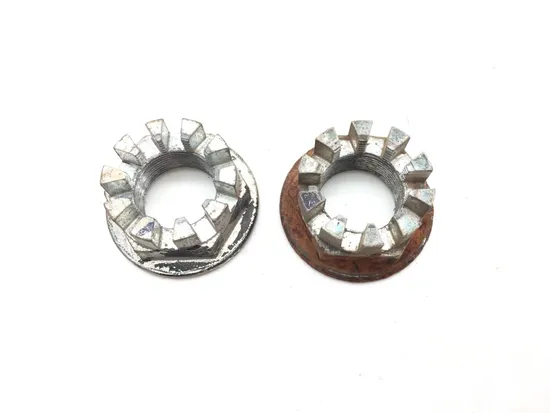 Front Wheel Hub Spindle Castle Nuts 2010 Honda Big Red 700 MUV700 3274