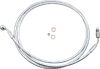 Magnum Braided Hydraulic Clutch Cable Line Chrome 70in.