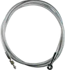Magnum Braided Hydraulic Clutch Cable Chrome 74in. 35 Deg