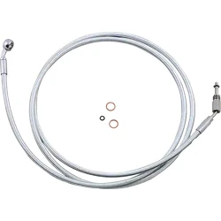 Magnum Braided Hydraulic Clutch Cable Line Chrome 76in.