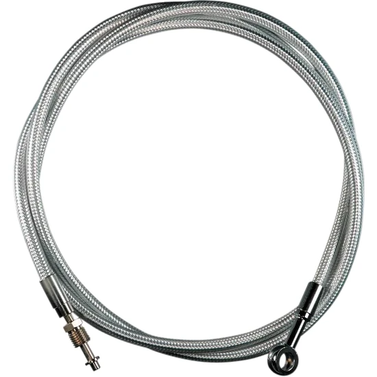 Magnum Braided Hydraulic Clutch Cable Chrome 78in. 35 Deg 2